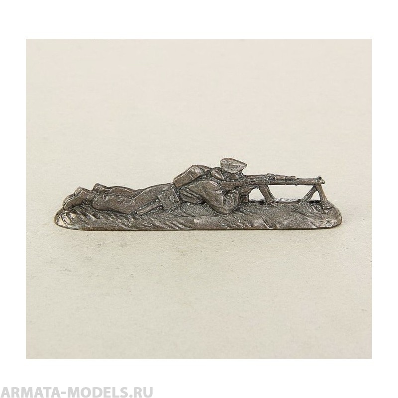 Н-7-115 ВДВ Десантник с пулеметом Солдатики "Ура"