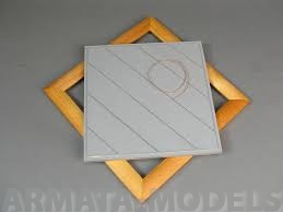 EDB-4801 Дополнения для моделей Model display base in 1/48 scale. USN aircraft carrier deck WWII. Set consist: resin deck, real wood frame and 1 lenght of copper cable.