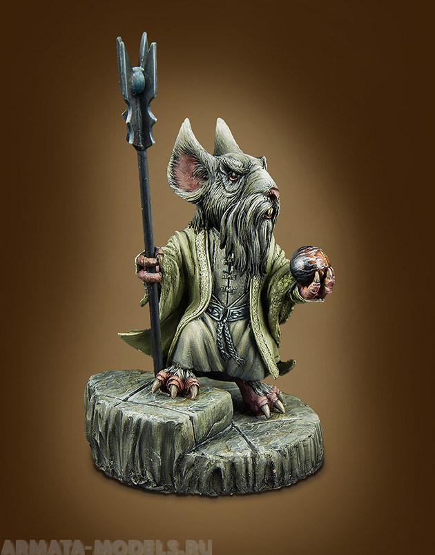 CM-M10 Декоративная фигурка из смолы Сарумышь (Sarumouse) ScaleBro