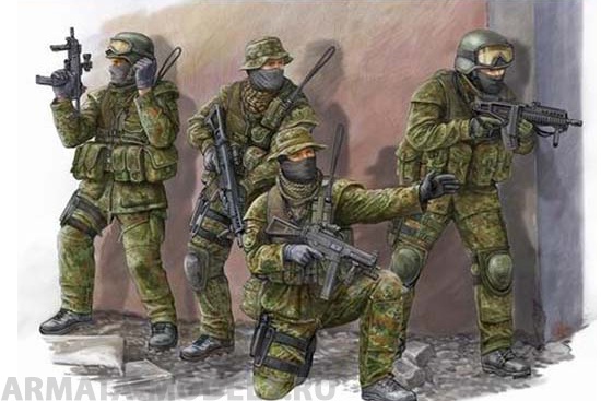 00422P Modern German KSK Commandos Trumpeter