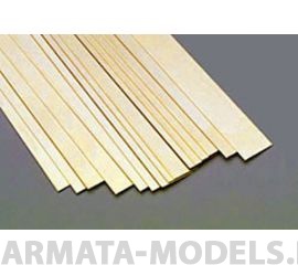 KS9840 Полоска латунная 6х0,5 мм, 3 шт