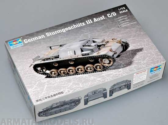 07257P Немецкая САУ Stug III Ausf.C/D Trumpeter