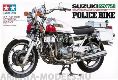 14020 Suzuki GSX750 Police Bike Tamiya