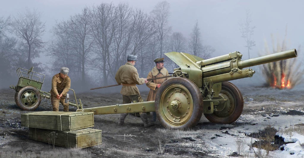02343 122-мм гаубица образца 1938 года М-30 ранний выпуск Trumpeter
