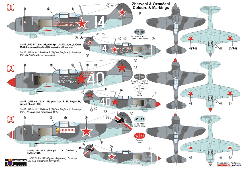KPM0175 La-5F Aces KP Models