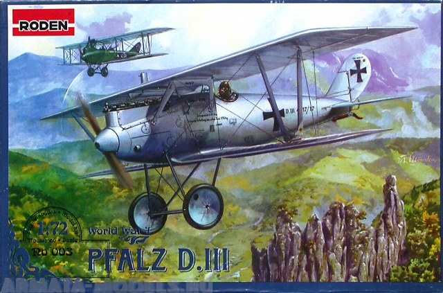Rod003 Самолет PFALZ DIII Roden