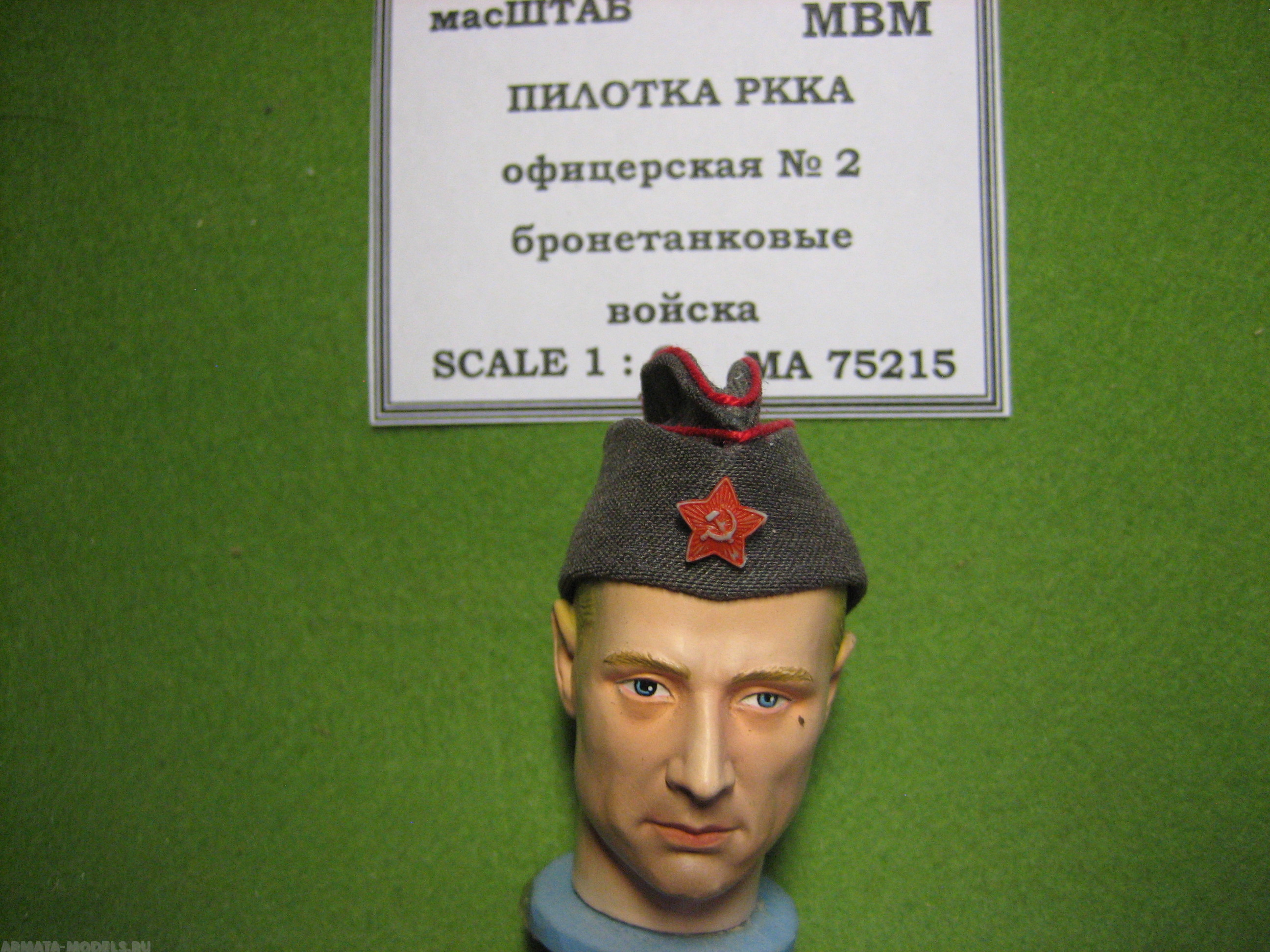 75215 Пилотка офицера РККА бронетанковые войска №2