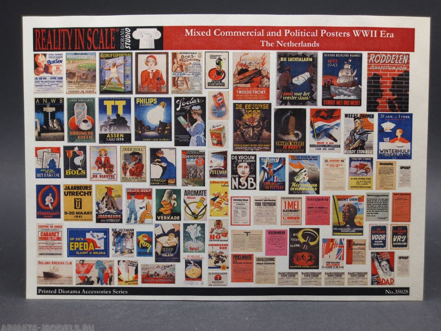 35028RIS Mixed Commercial & Political Posters WWII Era - The Netherlands