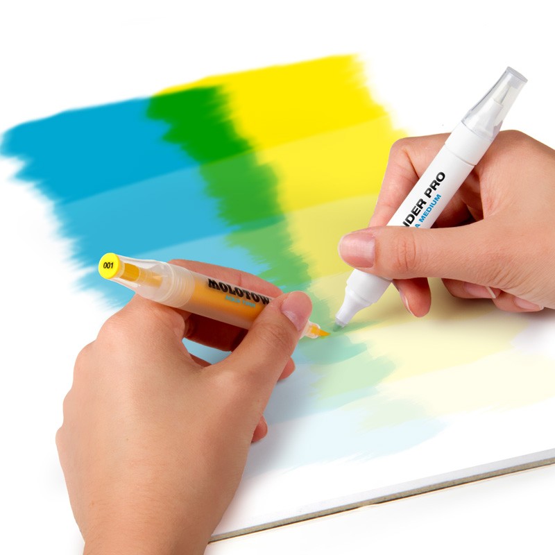 729099 Маркер MOLOTOW AQUA TWIN #000 Blender Pro