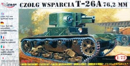 72610 Танк czolg wsparcia T-26A 76.2mm Mirage Hobby
