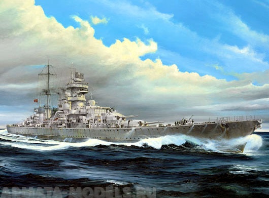 05313 Крейсер Принц Ойген 1945 г. Trumpeter