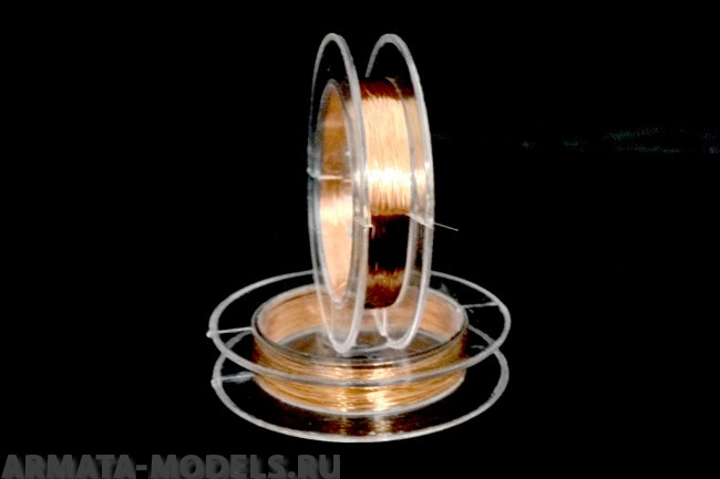 AH0106 Проволока медная, диаметр 0.60 мм, 5 метров