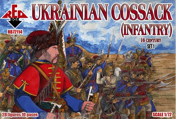 RB72114 Ukrainian cossack infantry. 16 cent. Set 1   Red Box
