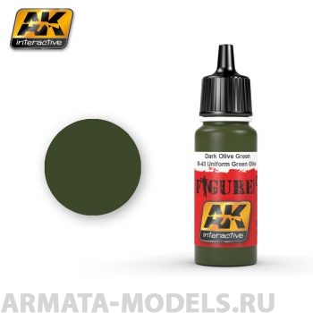 AK3043 Акриловая краска BRONZE GREEN / SPLITTERMUSTER GREEN SPOTS