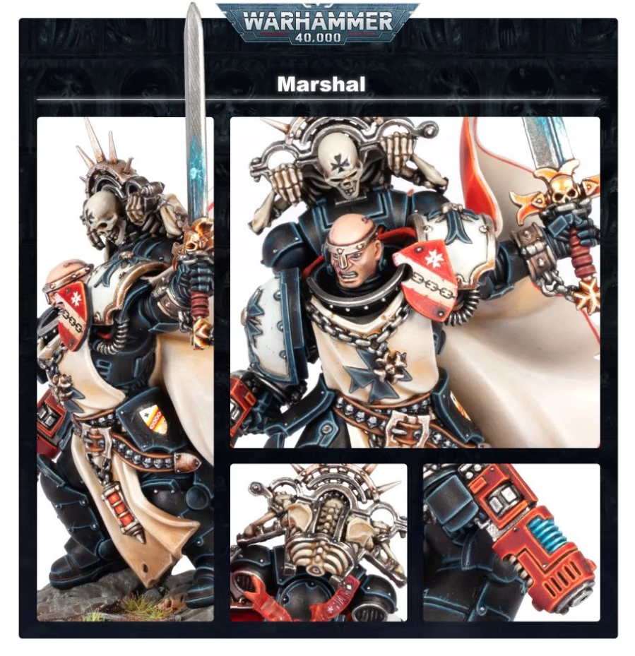 55-48GW Набор Черные Храмовники. Маршал (Black Templars Marshal)