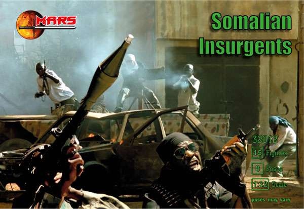 32012MR Фигуры Somalian Insurgents 1/32