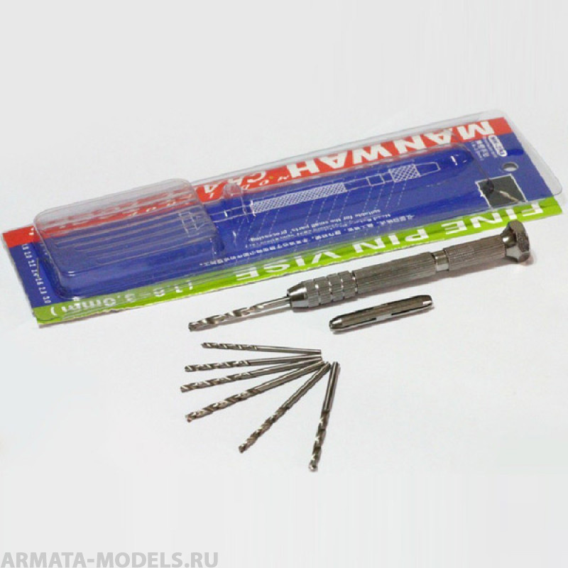 MW-2148 Ручная дрель с универсальной цангой для сверел от 0,2-3mm