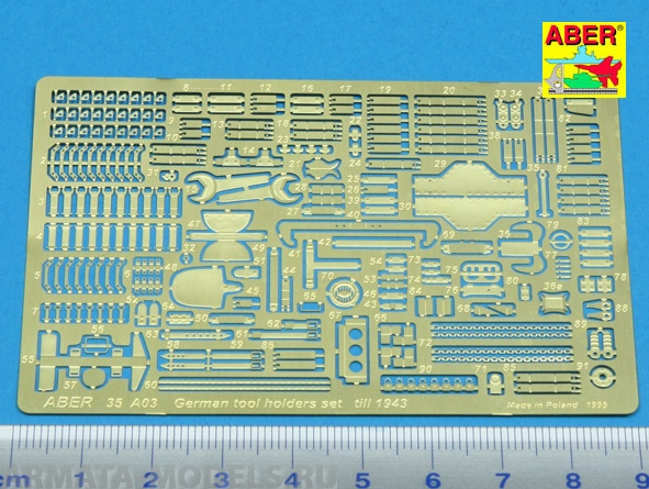 ABR-35-A03  Дополнения для  German tool holders set till 1943 для  1/35