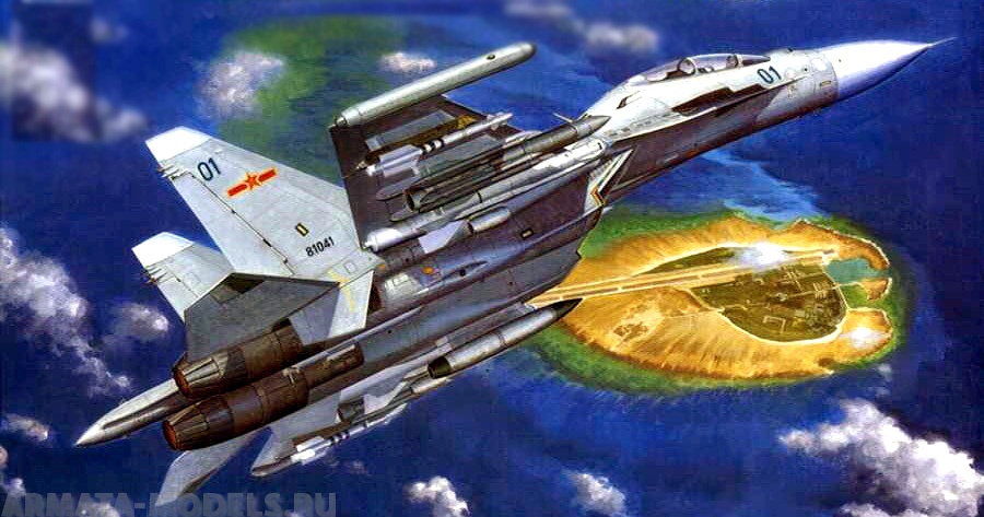 01659 Самолёт  Су-30МКК Trumpeter