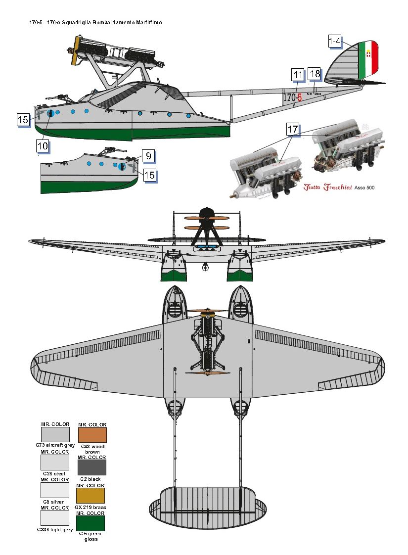 DW72020 Гидросамолет Savoia Marchetti S.55 Dora Wings