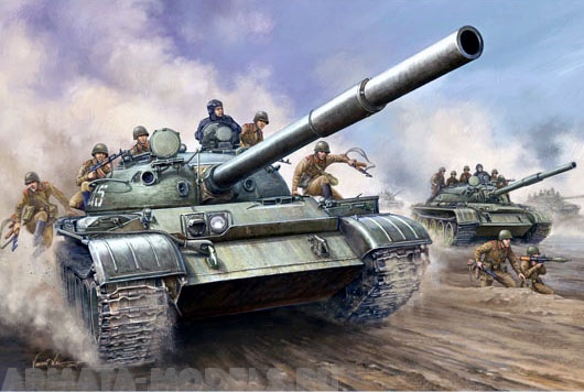 00376 Советский танк Т-62 обр. 1962 г. Trumpeter