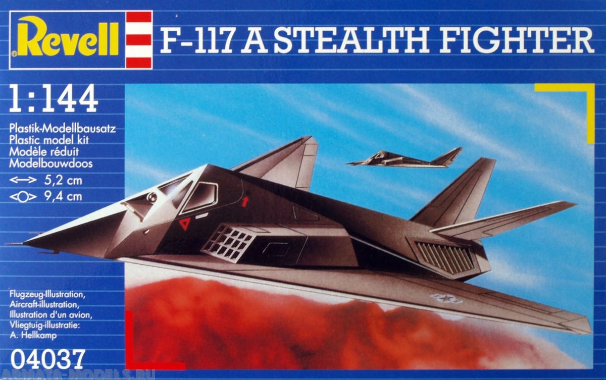 04037 Истребитель F-117 Stealth Revell