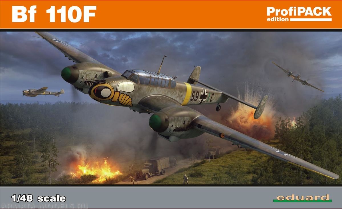 8207 Истребитель Bf-110F  (Eduard)  EDUARD