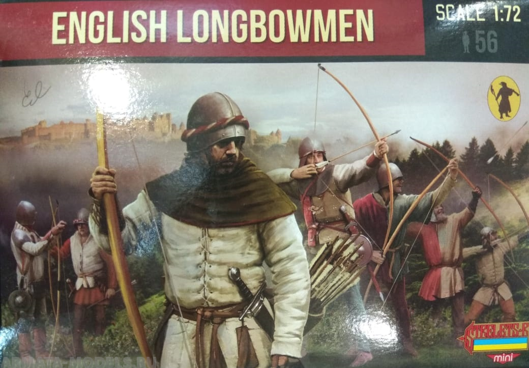 72M117ST Фигуры English Longbowmen Strelets