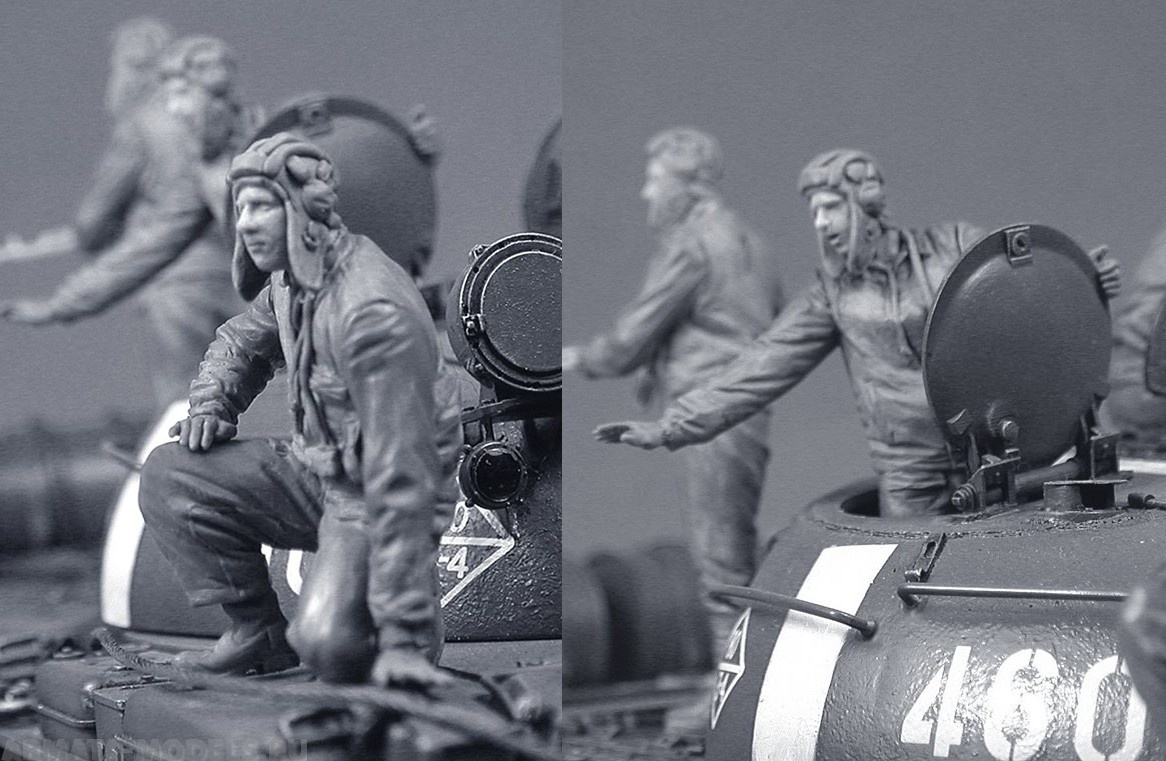 T35224 Серия железный занавес. Советские танкисты (2) Tank