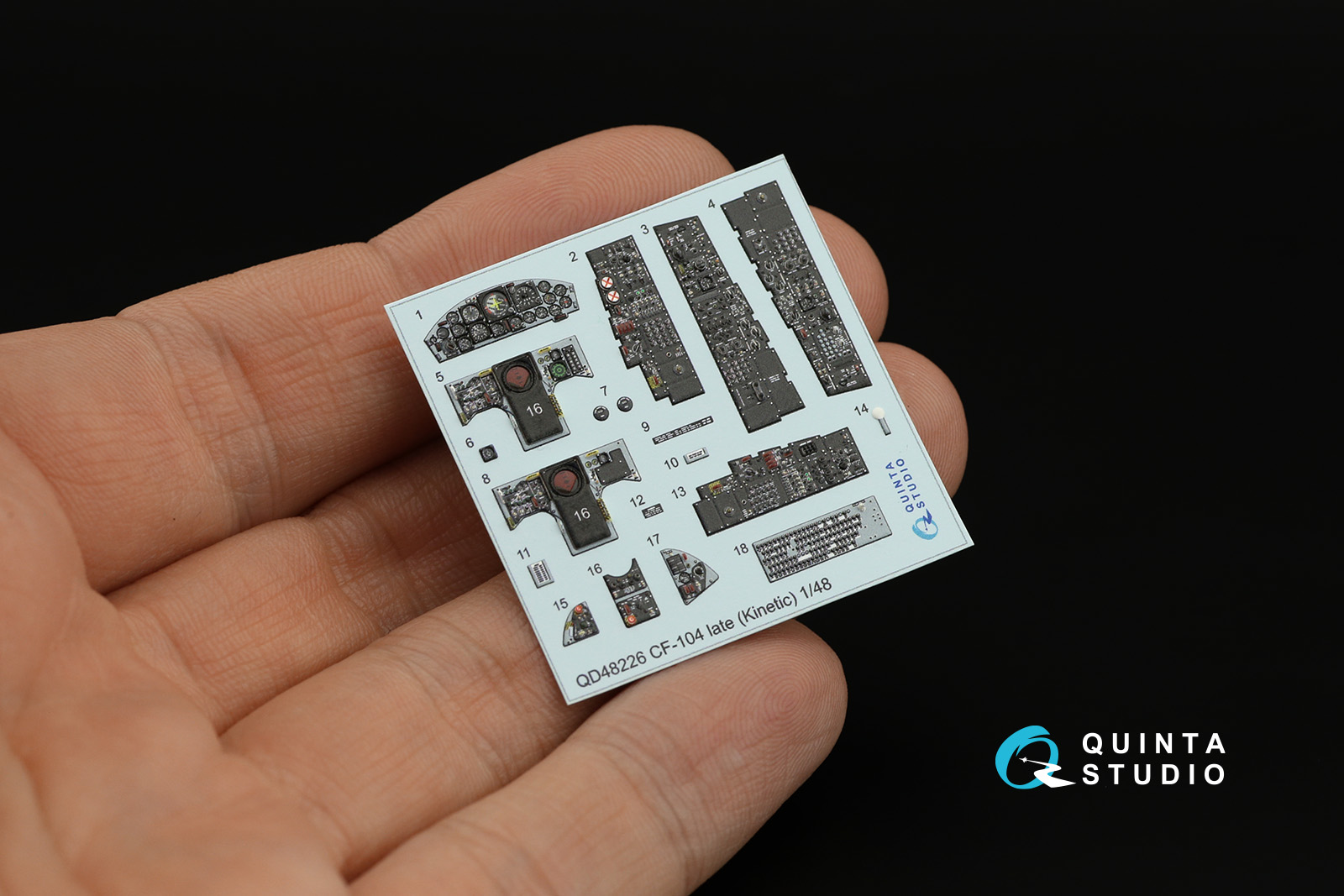 QD48226 3D Декаль интерьера кабины CF-104 Late (Kinetic)