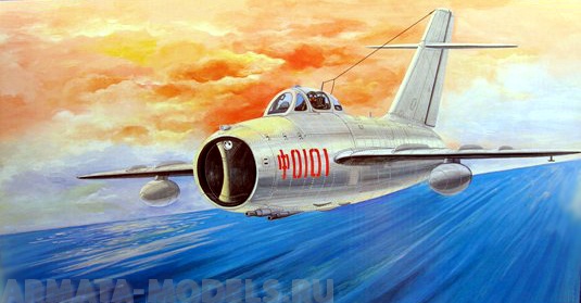 02205 Самолет  МиГ-17Ф Trumpeter
