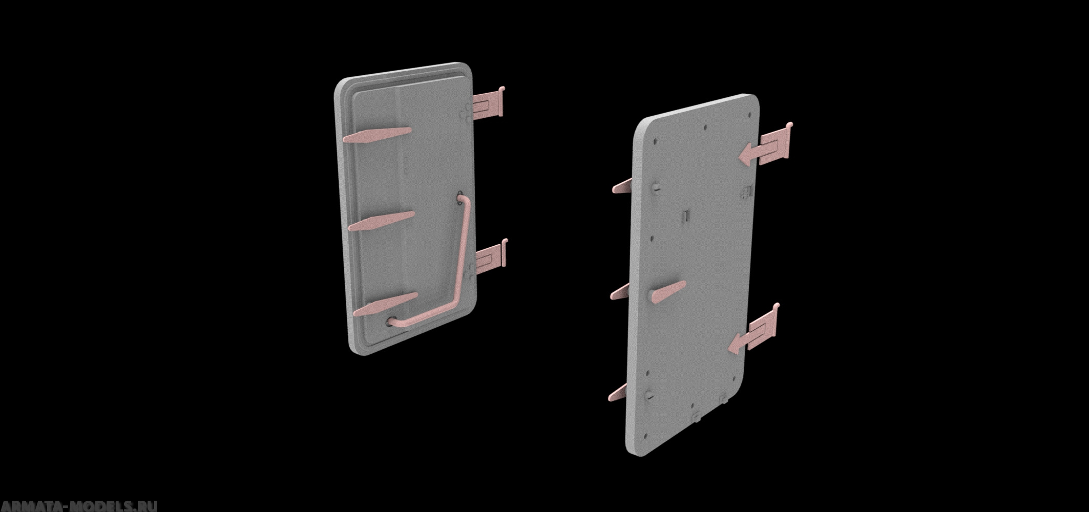 AM3591 Двери для Панциря (2 шт.) (Без фототравления)