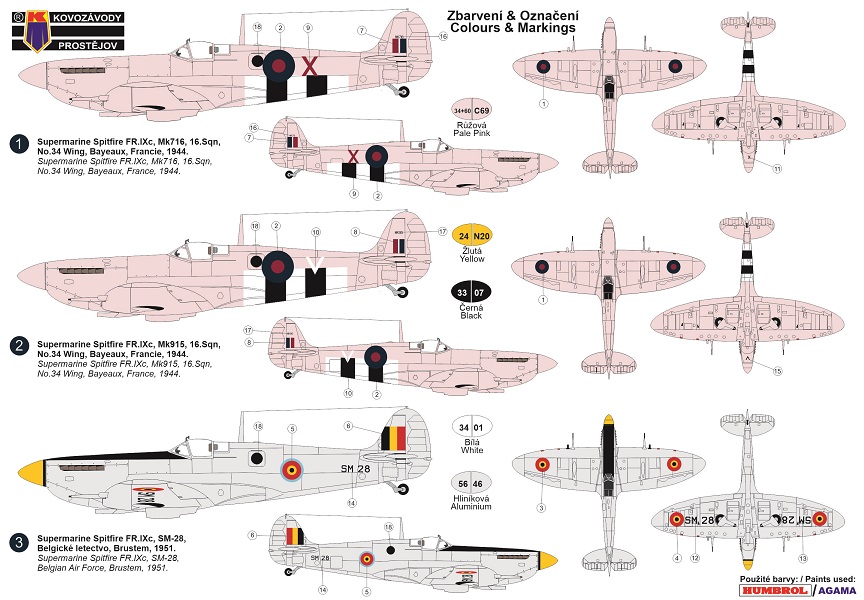 KPM0176  Spitfire FR.IXc KP Models