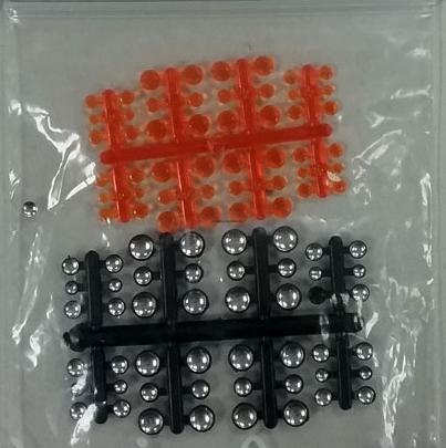 3504O-ELF Дополнения для моделей Катафоты оранжевые (48 шт.) Корпуса фар 48 шт. C запресованными отражателями+48 оранжевых линз.