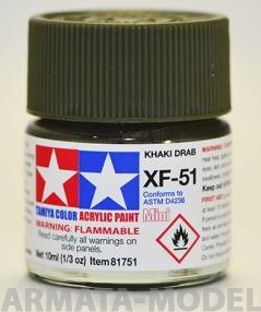 81751T XF-51 Khaki Drab - краска акрил. 10 мл.