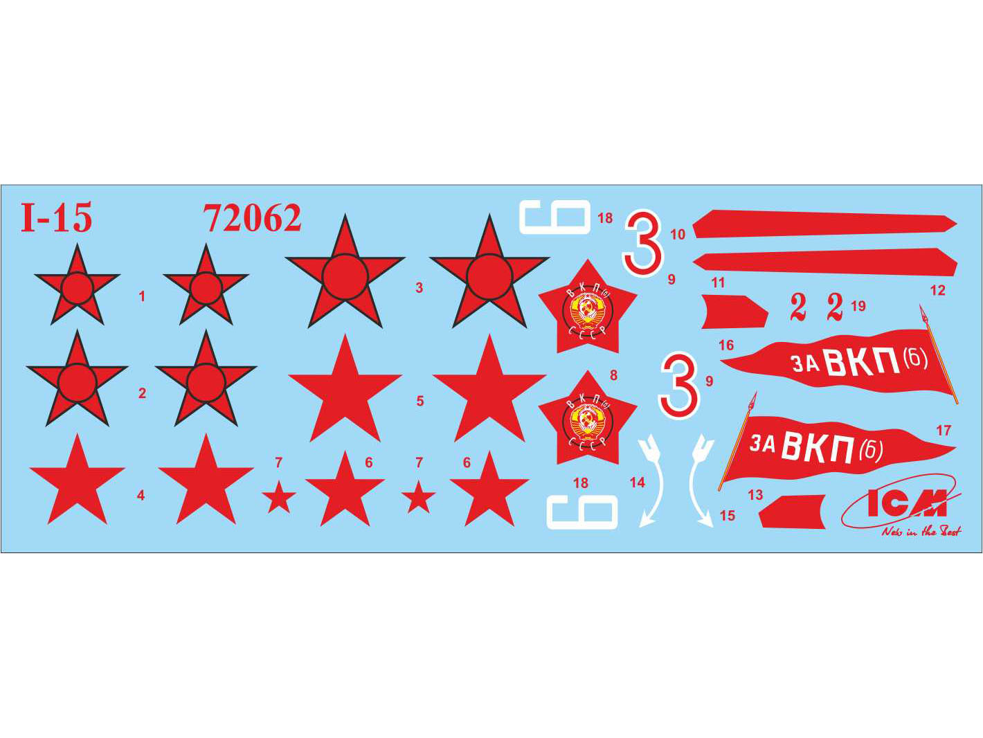 72062 И-15, советский истребитель - биплан ICM