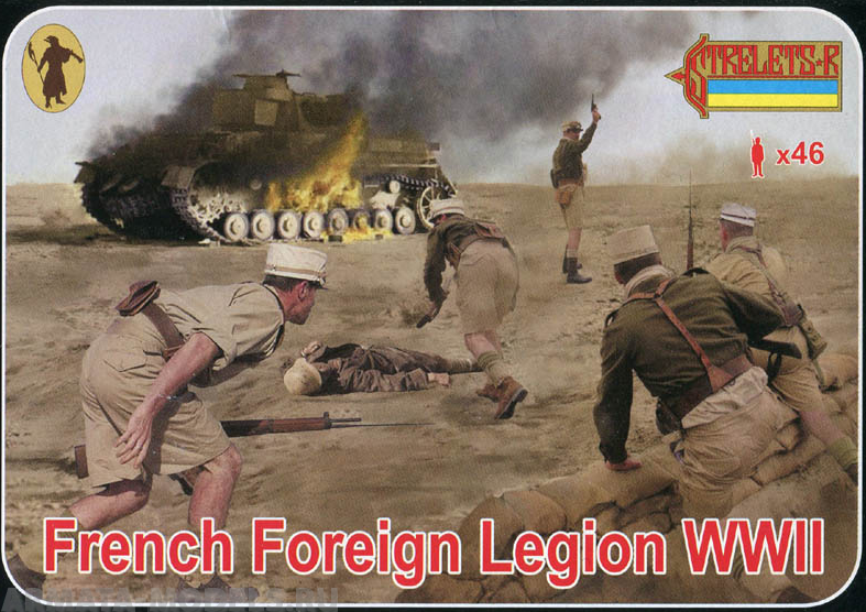 72187ST Фигуры French Foreign Legion WWII 1/72 Strelets, 1/72 Strelets