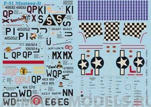 PS48-039 Декаль для P-51 Mustang D