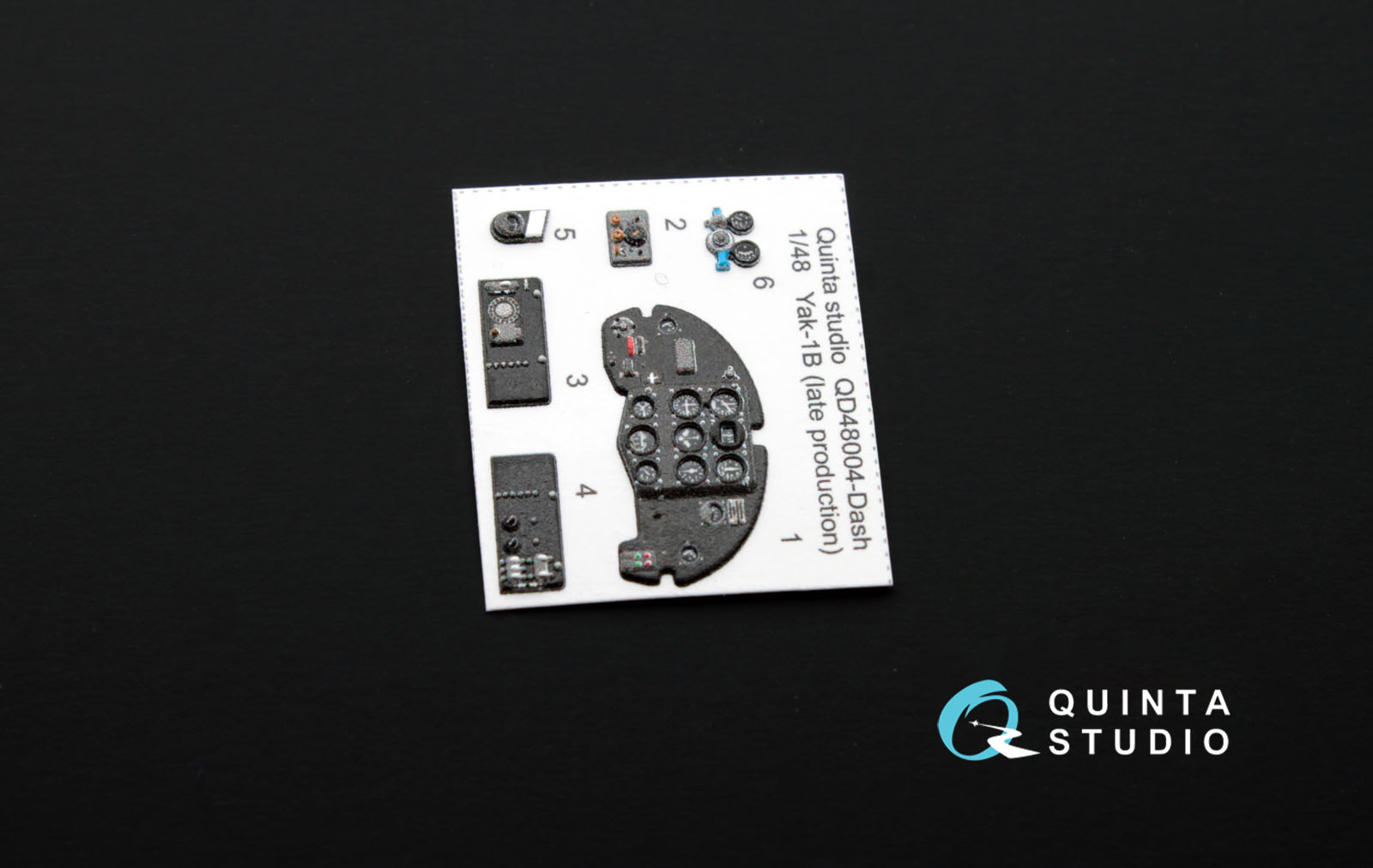 QD48004Dash 3D Декаль интерьера кабины Як-1Б (для модели Моделсвит)
