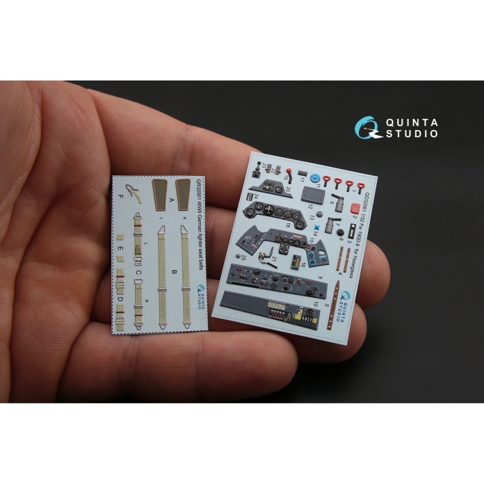 QD32061 3D Декаль интерьера кабины FW 190D-9 (для модели Hasegawa)