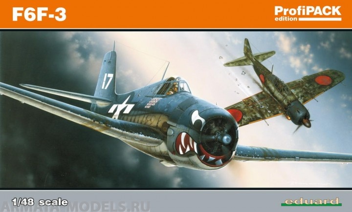 8221 Истребитель-бомбардировщик  F6F-3 Hellcat EDUARD