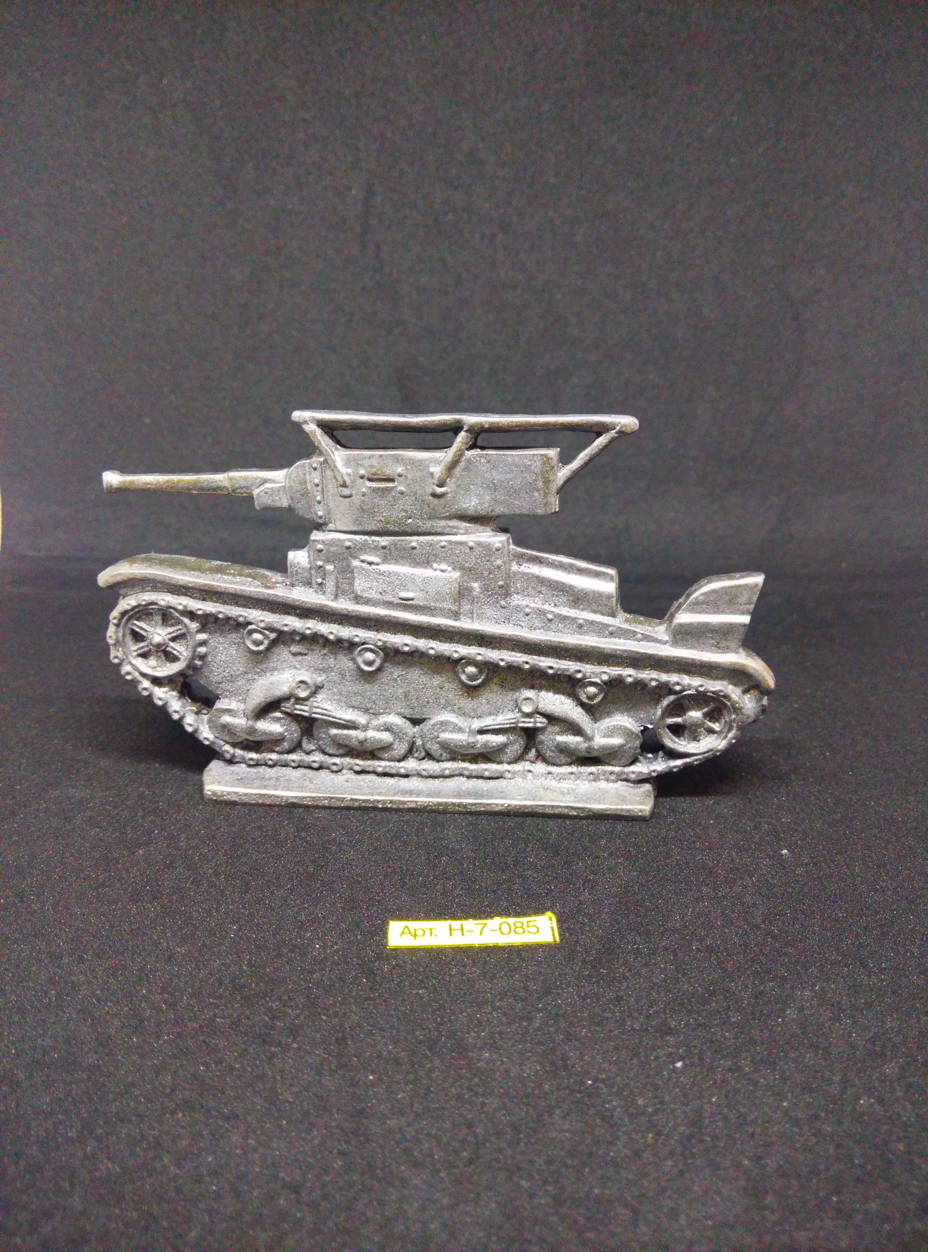 Н-7-085 Танк Т-26 с антенной Солдатики "Ура"