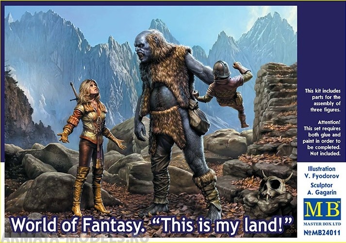 MB24011 Фигуры, Мир фэнтези. Это моя земля! Master Box (MB)