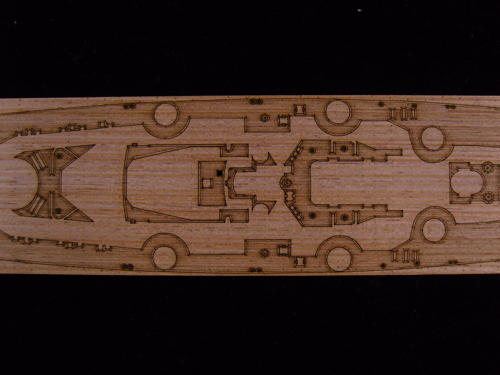 AW20046 Деревянная палуба для DKM Bismarck 26-27 May 1941