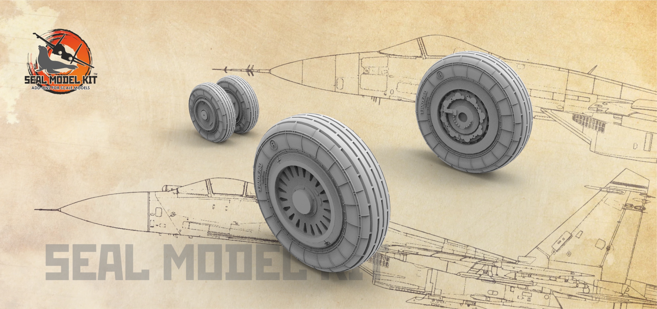 smk72003 Колеса под нагрузкой МиГ-25, 1/72
