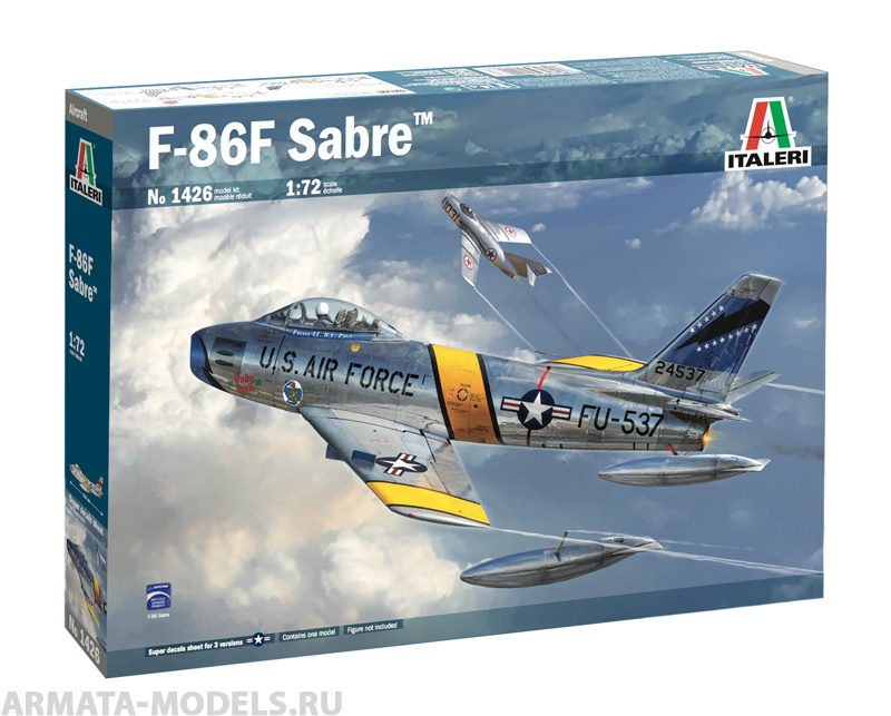 1426ИТ Самолет F-86F Mig Killer (10013160/050320/0115752, Япония) Italeri