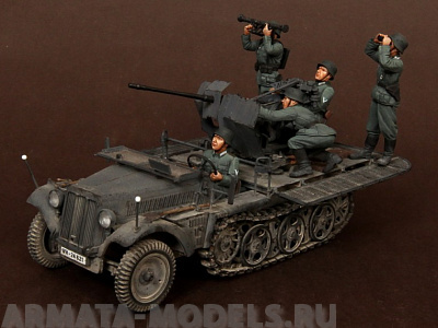 SOGA-10 Crew for Sd.Kfz.10/4 fur 2cm FlaK 30 (for Dragon 6739) SOGA Miniatures