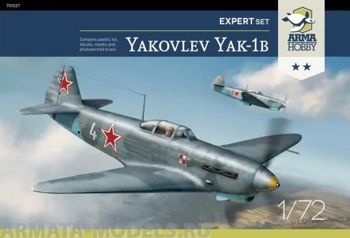 AH70027 Самолет Yakovlev Yak-1b Expert Set Arma Hobby