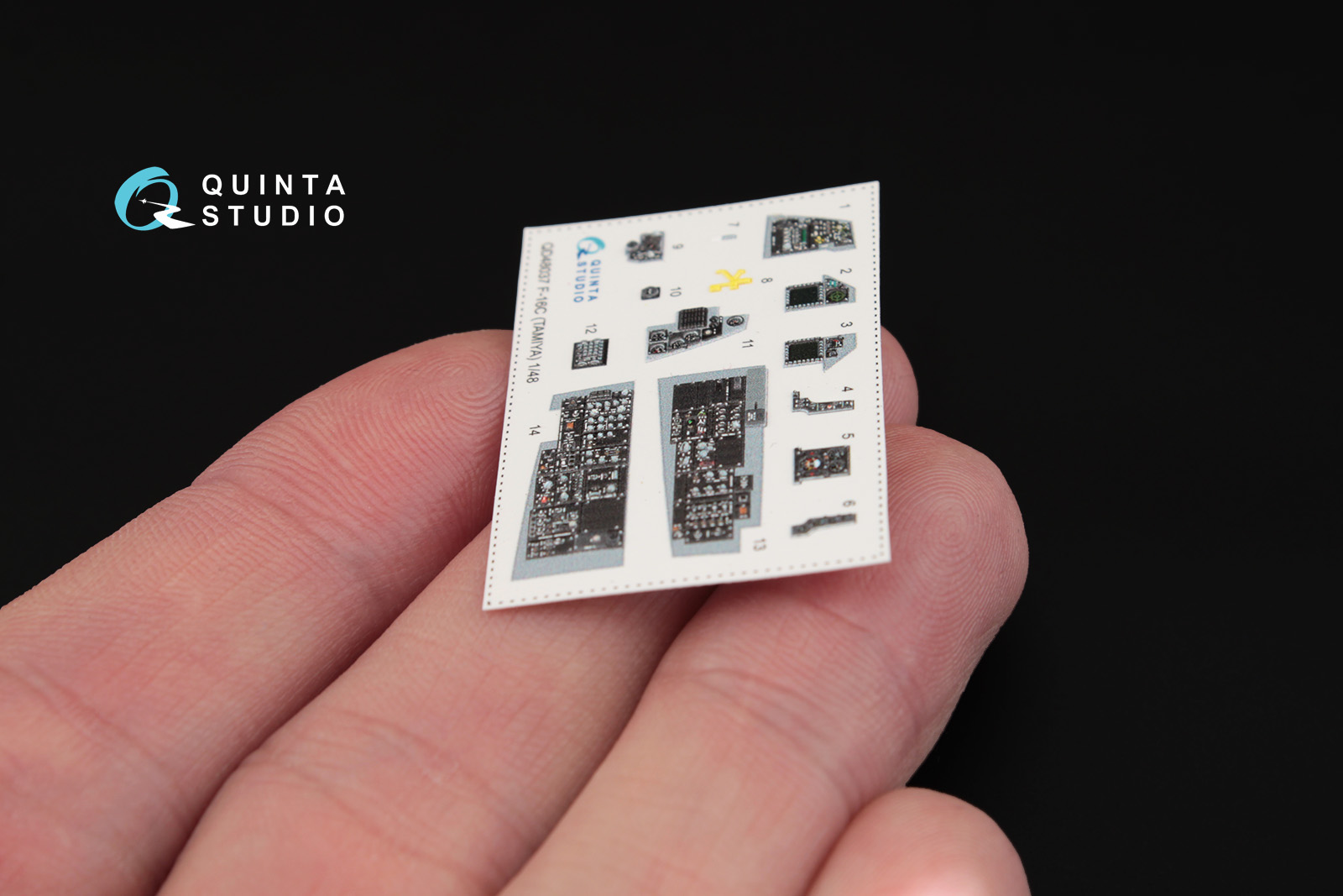 QD48037 1:48 3D Декаль интерьера кабины  F-16С (для модели Tamiya)