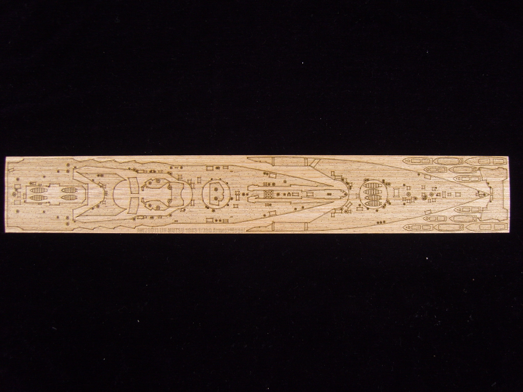 AW20011 Деревянная палуба для IJN Mutsu 1943